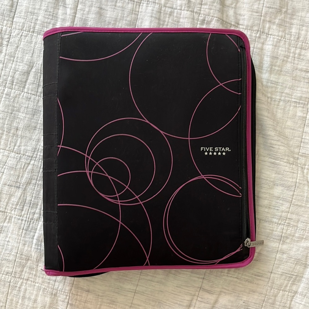 FIVE STAR zipper binder